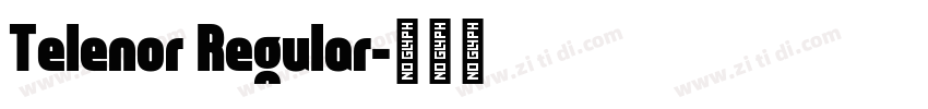 Telenor Regular字体转换